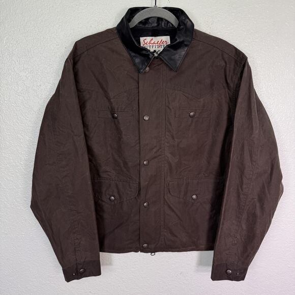 Schaefer Outfitter Other - Schaefer Outfitter Rangewax Summit Jacket Mens Medium Brown Waxed Cotton Western